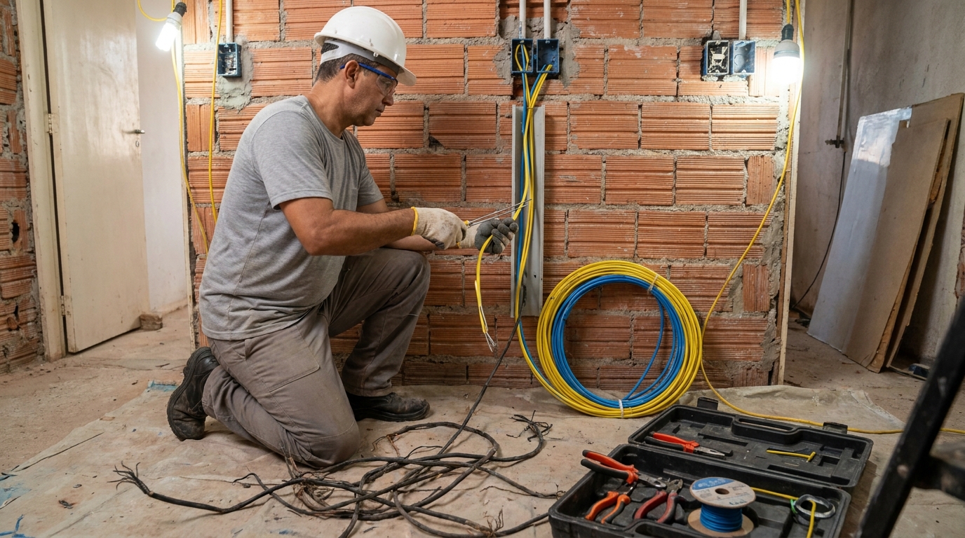 Adequação de Fiação no Bugio, Aracaju‑SE