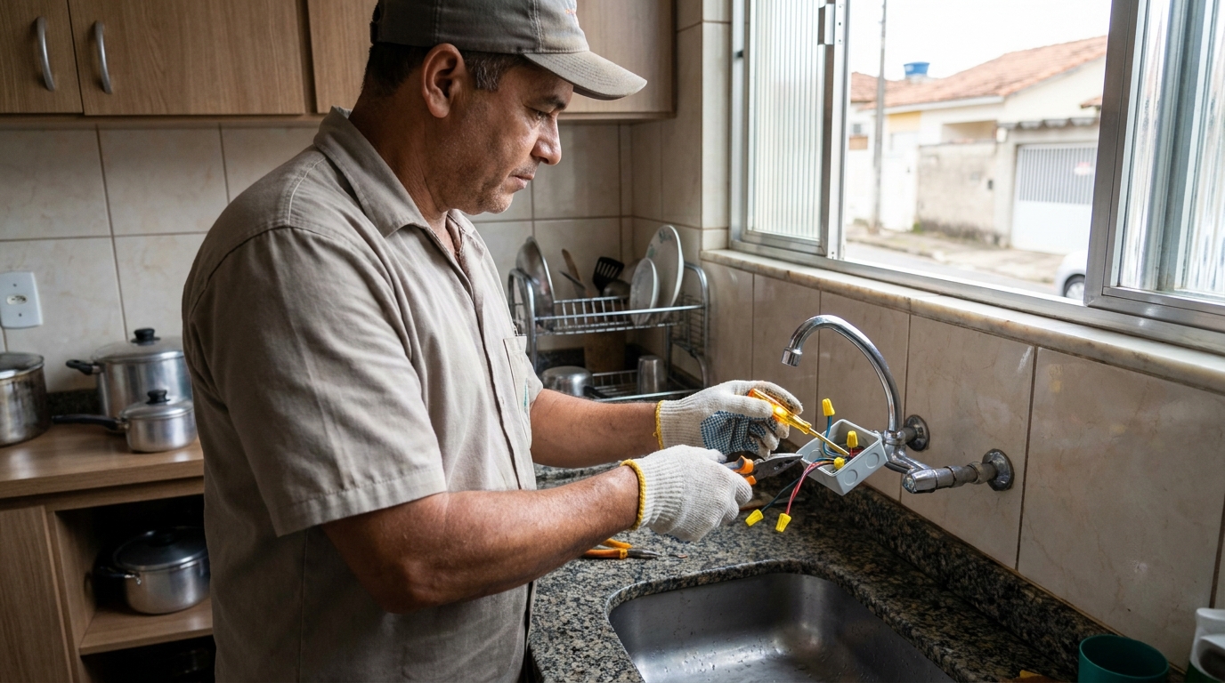 Adequação de Ponto Elétrico no Bugio, Aracaju‑SE