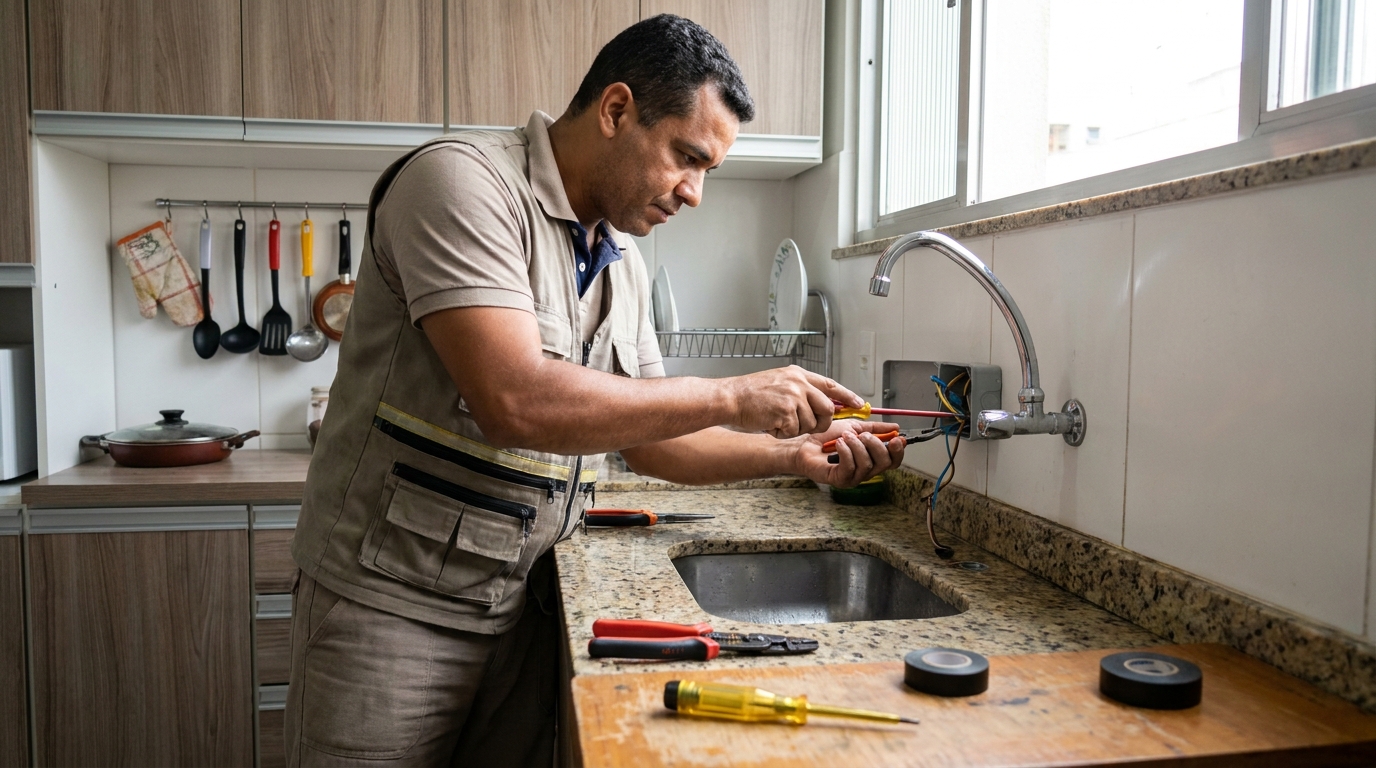 Instalação em Cozinha ou Área Gourmet no Bugio, Aracaju‑SE