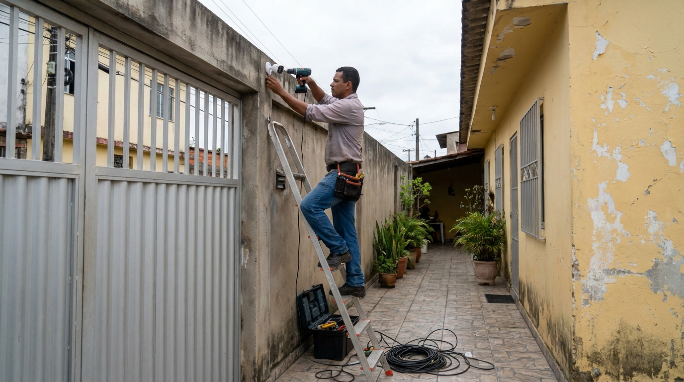Passagem de Cabeamento no Bugio, Aracaju‑SE