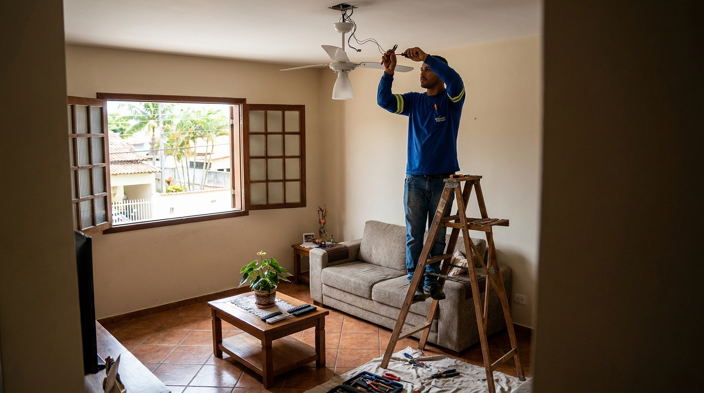 Reforço de Suporte no Teto no Bugio, Aracaju‑SE