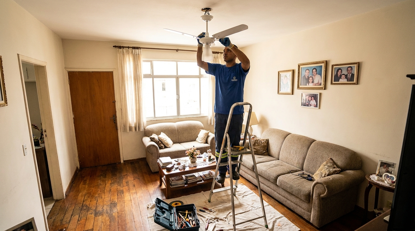 Substituição de Ventilador no Bugio, Aracaju‑SE